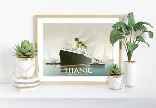 Titanic, Maiden Voyage, 10/04/1912 -Dave Thompson Art Print