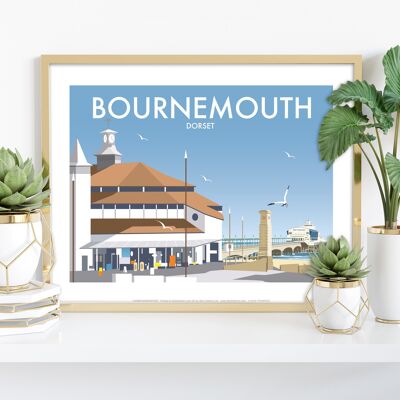 Bournemouth, Dorset par l'artiste Dave Thompson - Impression artistique