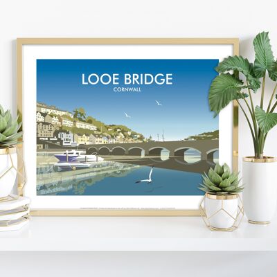 Looe Bridge By Artist Dave Thompson - Premium Art Print