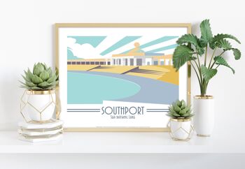 Southport, lac de baignade en mer - 11X14" Premium Art Print