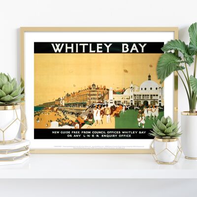 Whitley Bay - Stampa d'arte premium 11 x 14".