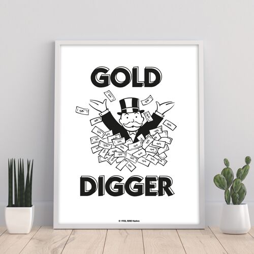 Monopoly Gold Digger Money Pile - 11X14” Premium Art Print