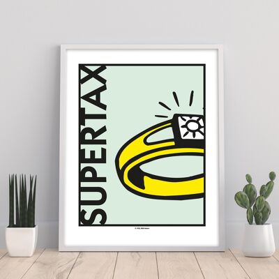 Monopoly Supertax - Impresión de arte premium de 11X14"