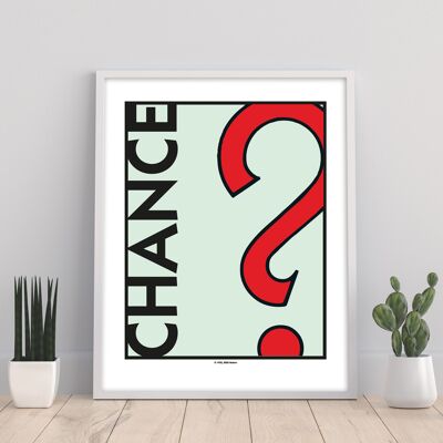 Monopoly Chance – Premium-Kunstdruck im Format 11 x 14 Zoll