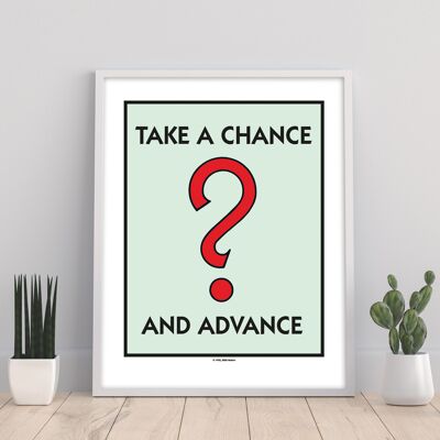 Monopoly Take a chance – Premium-Kunstdruck im Format 11 x 14 Zoll