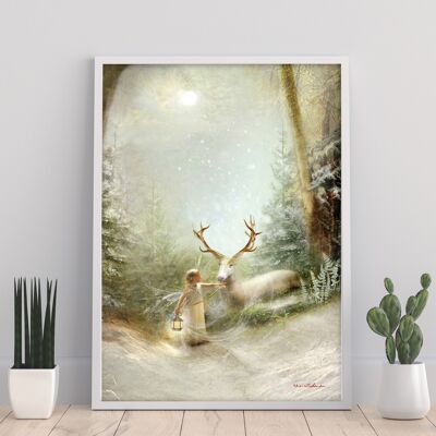 Foggy Christmas Eve – 11X14” Kunstdruck von Charlotte Bird