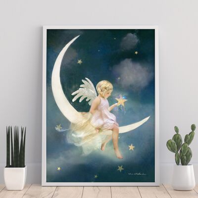 Angel Of Dreams And Wishes 11X14” Art Print - Charlotte Bird