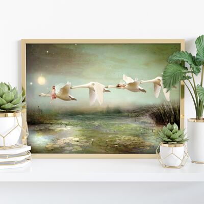 Lago de la tranquilidad - 11X14" Impresión de arte por Charlotte Bird