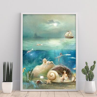 Die Wasserbabys – 11 x 14 Zoll Kunstdruck von Charlotte Bird