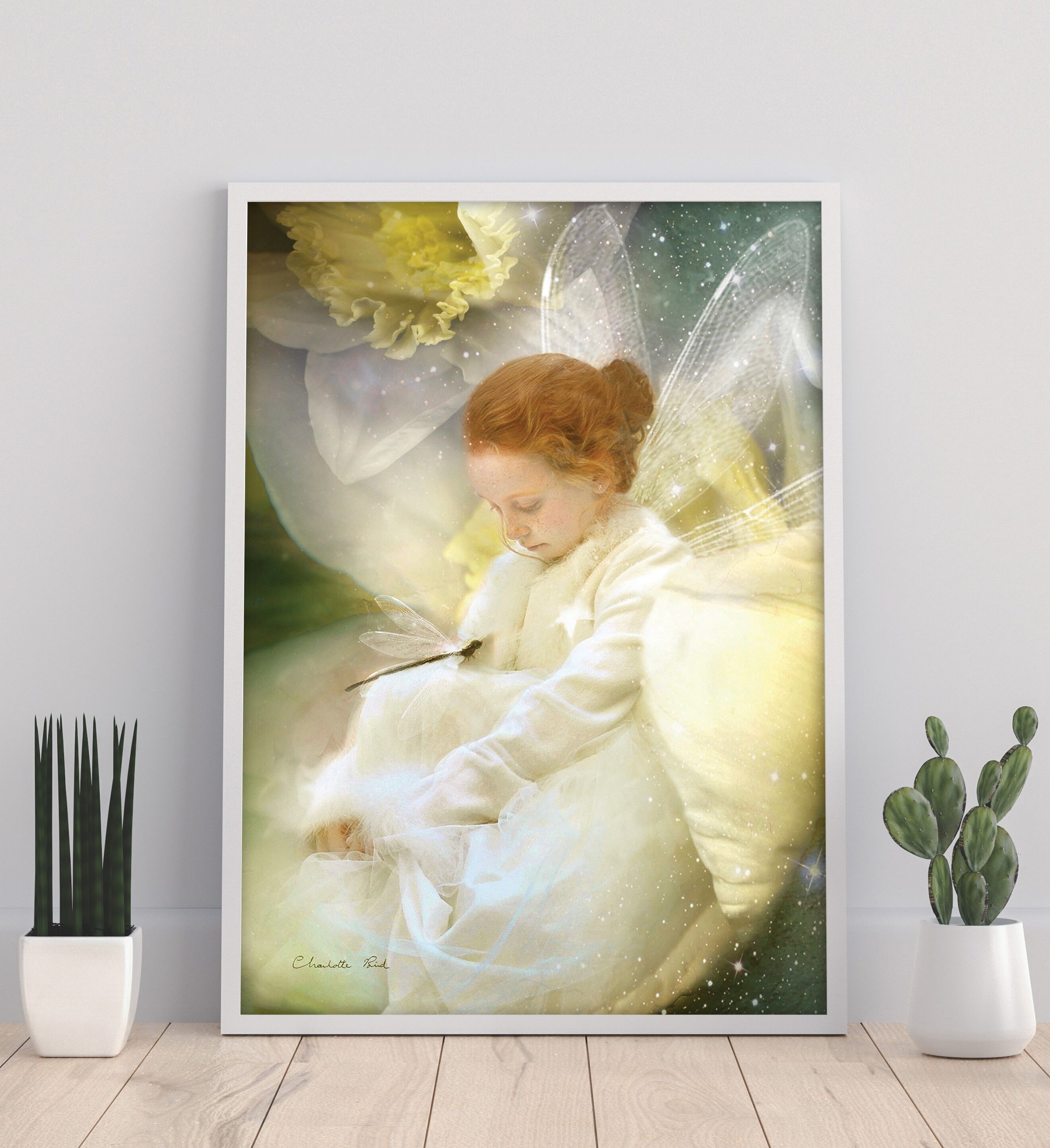 Dreaming Daffodils - 11X14” Art Print by Charlotte Bird