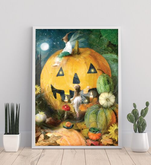 Halloween In The Pumpkin Patch - 11X14” Art Print