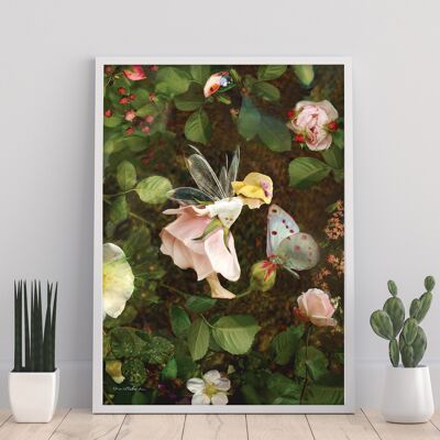 Rose Fairy - 11X14” Art Print by Charlotte Bird