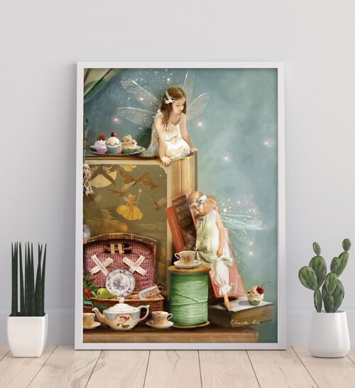Everything Stops For Tea 11X14” Art Print by Charlotte Bird