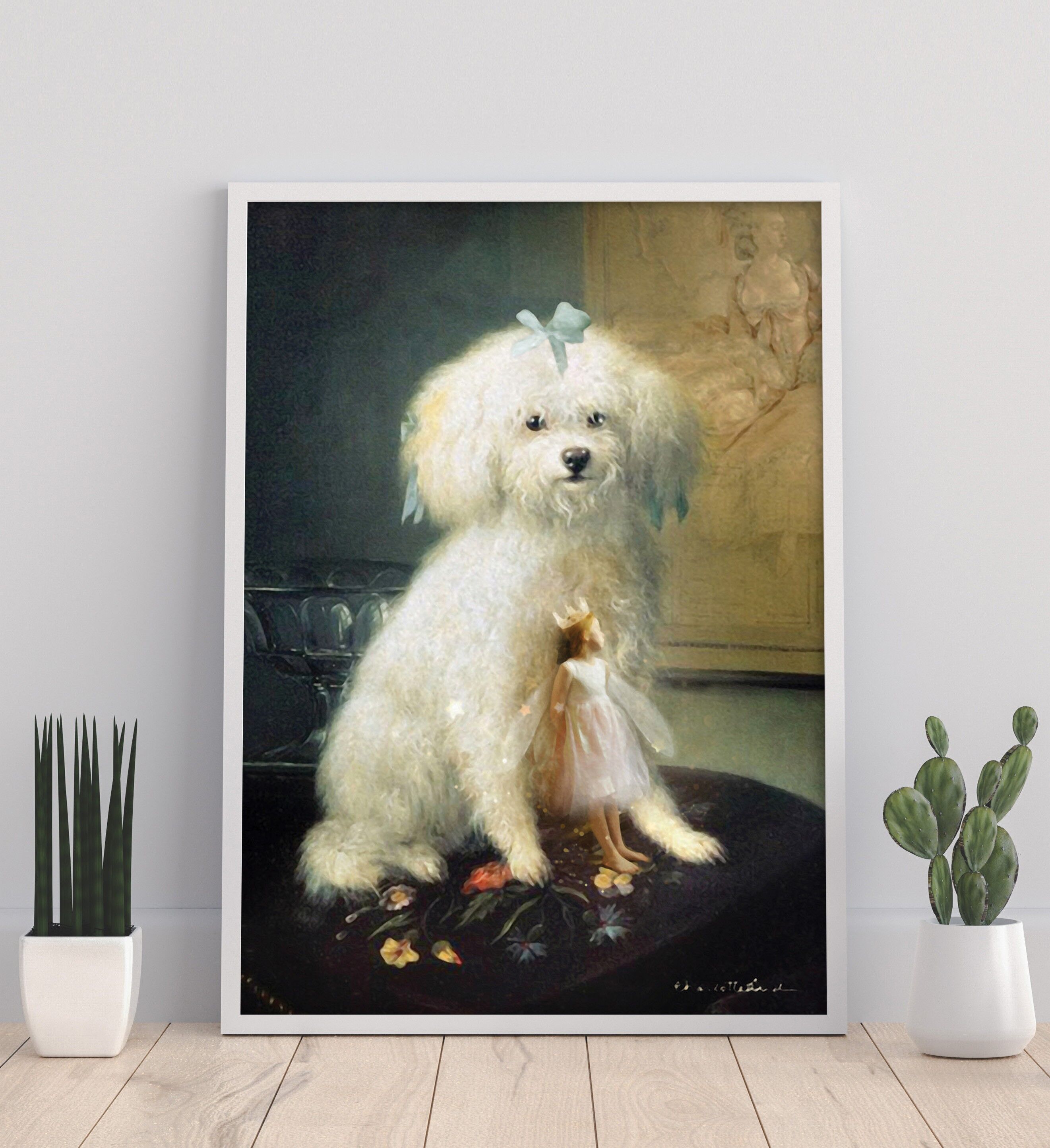 Puppy Love - 11 x 14&quot; stampa d&#039;arte di Charlotte Bird
