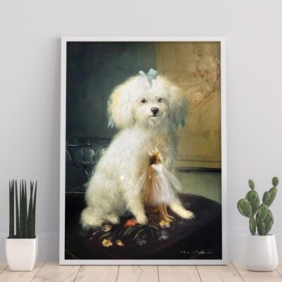 Cachorro amor - 11X14" impresión del arte por Charlotte Bird