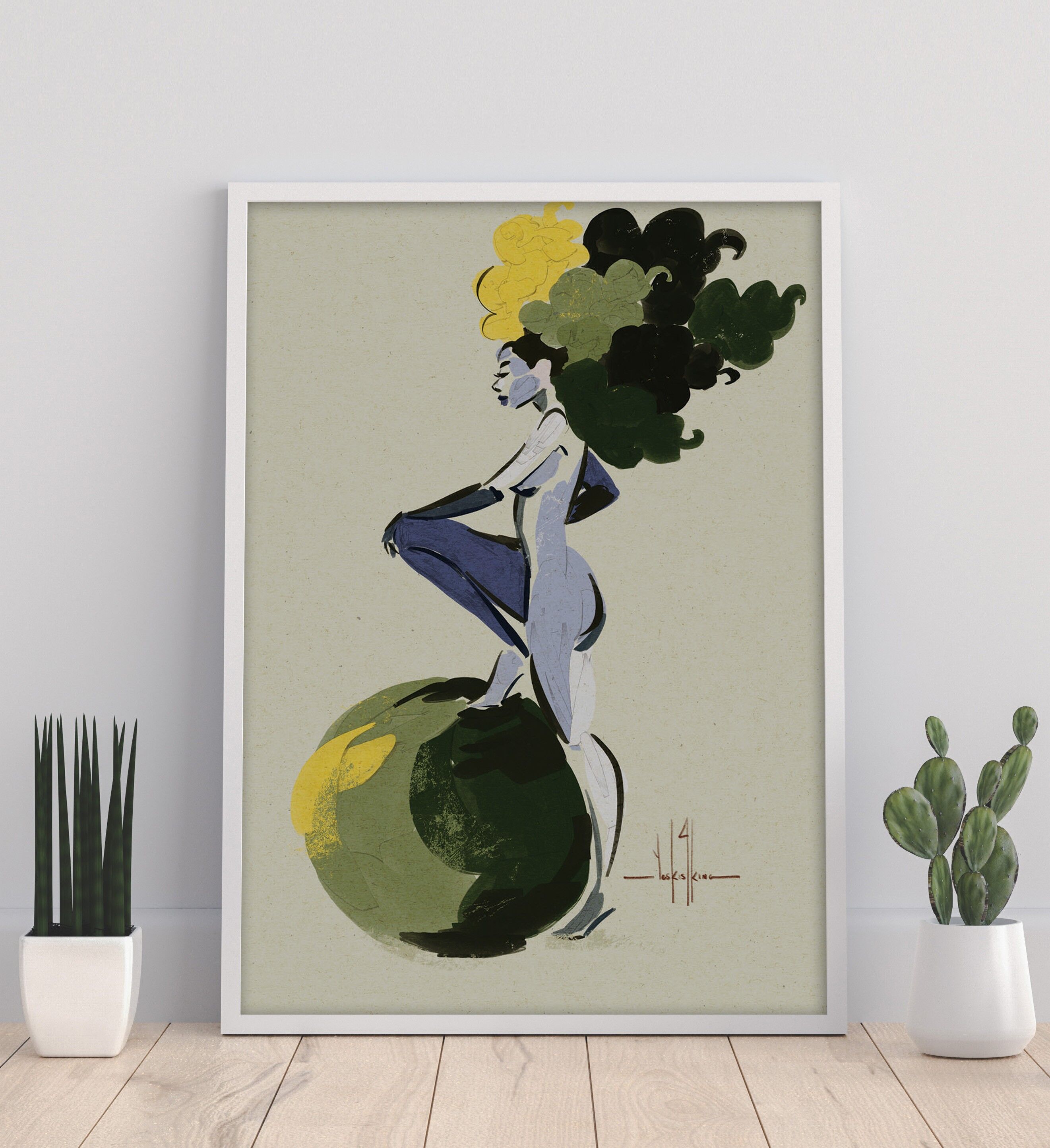 No olvides quién eres 11X14" Impresión de arte -David Coleman Jr