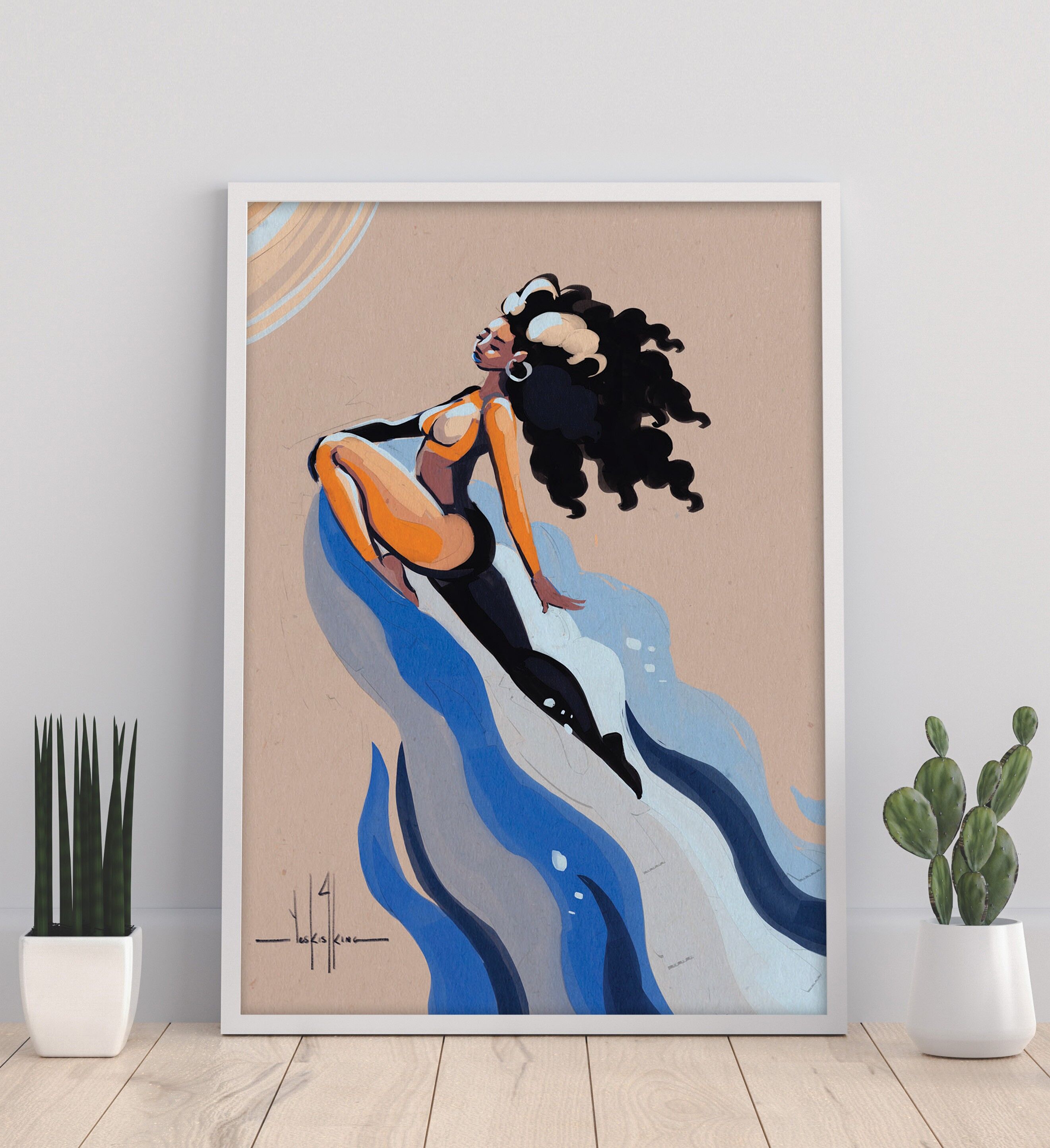 Sé tu propia ola - Impresión artística de 11X14" de David Coleman Jr.