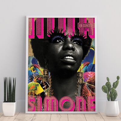 Nina Simone En Concierto - 11X14" Lámina artística