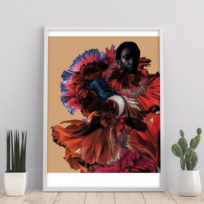 Dekonstruierte Rose 11X14" Kunstdruck - Carol Muthiga-Oyekunle