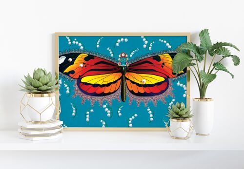 Butterfly With Lily's Of The Valley - 11X14” Art Print