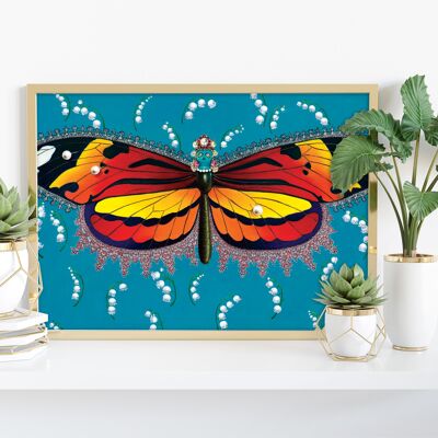 Butterfly With Lily's Of The Valley - 11X14” Art Print