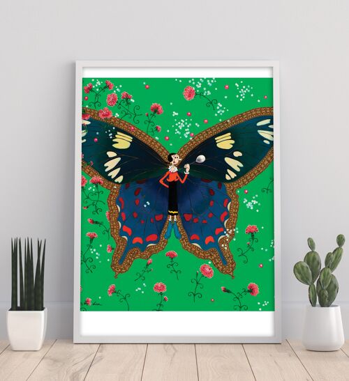 Butterfly With Olive Oyl - 11X14” Art Print