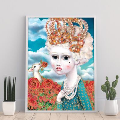 Mädchen mit Krone – 11 x 14 Zoll Kunstdruck von Liva Pakalne Fanelli