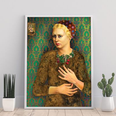 Fille avec collier baroque - 11 X 14" Art Print