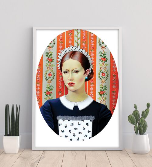 Pretty Waitress - 11X14” Art Print by Liva Pakalne Fanelli