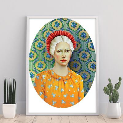 Romantisches Mädchen – 11 x 14 Zoll Kunstdruck von Liva Pakalne Fanelli