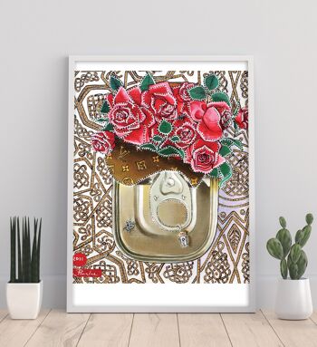Boîte en fer blanc avec impression d'art Roses 11X14" par Liva Pakalne Fanelli