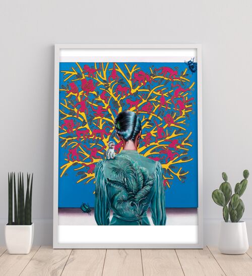 Haring's Art Lover -11X14” Art Print by Liva Pakalne Fanelli