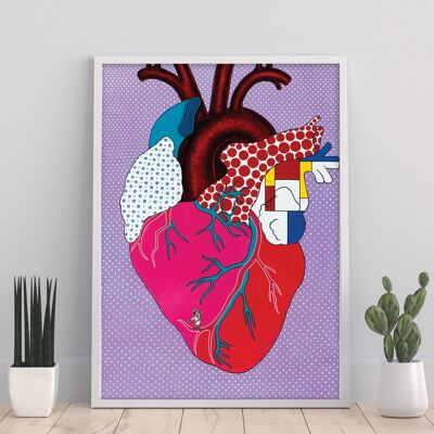 Pop Heart - Impression d'art 11X14" par Liva Pakalne Fanelli