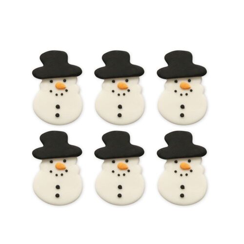 Festive Snowman Sugarcraft Toppers