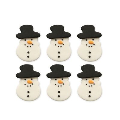 Primeros muñecos de nieve festivos Sugarcraft