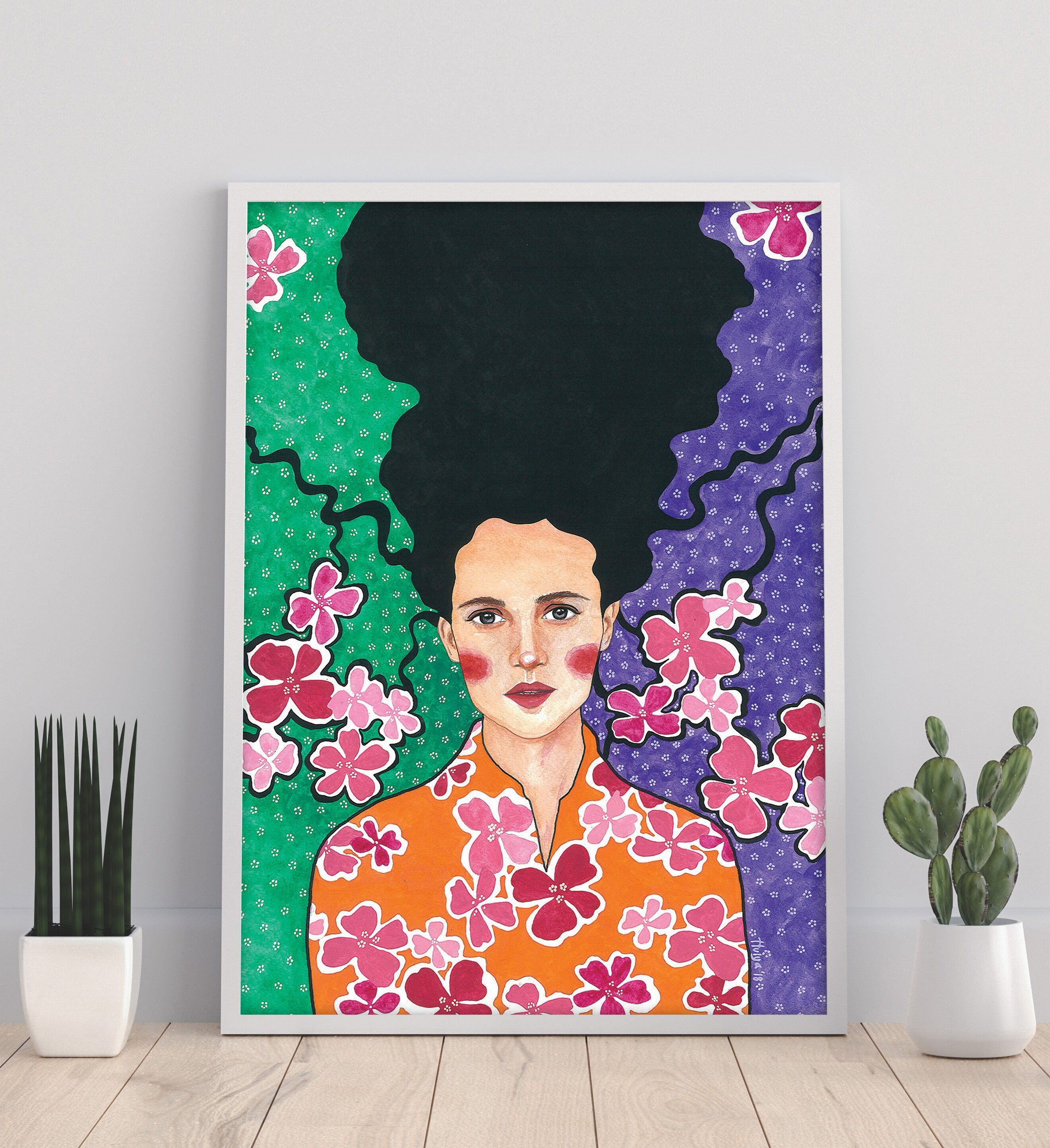 Sfumature gioiose - 11 x 14" stampa artistica di Hülya Özdemir