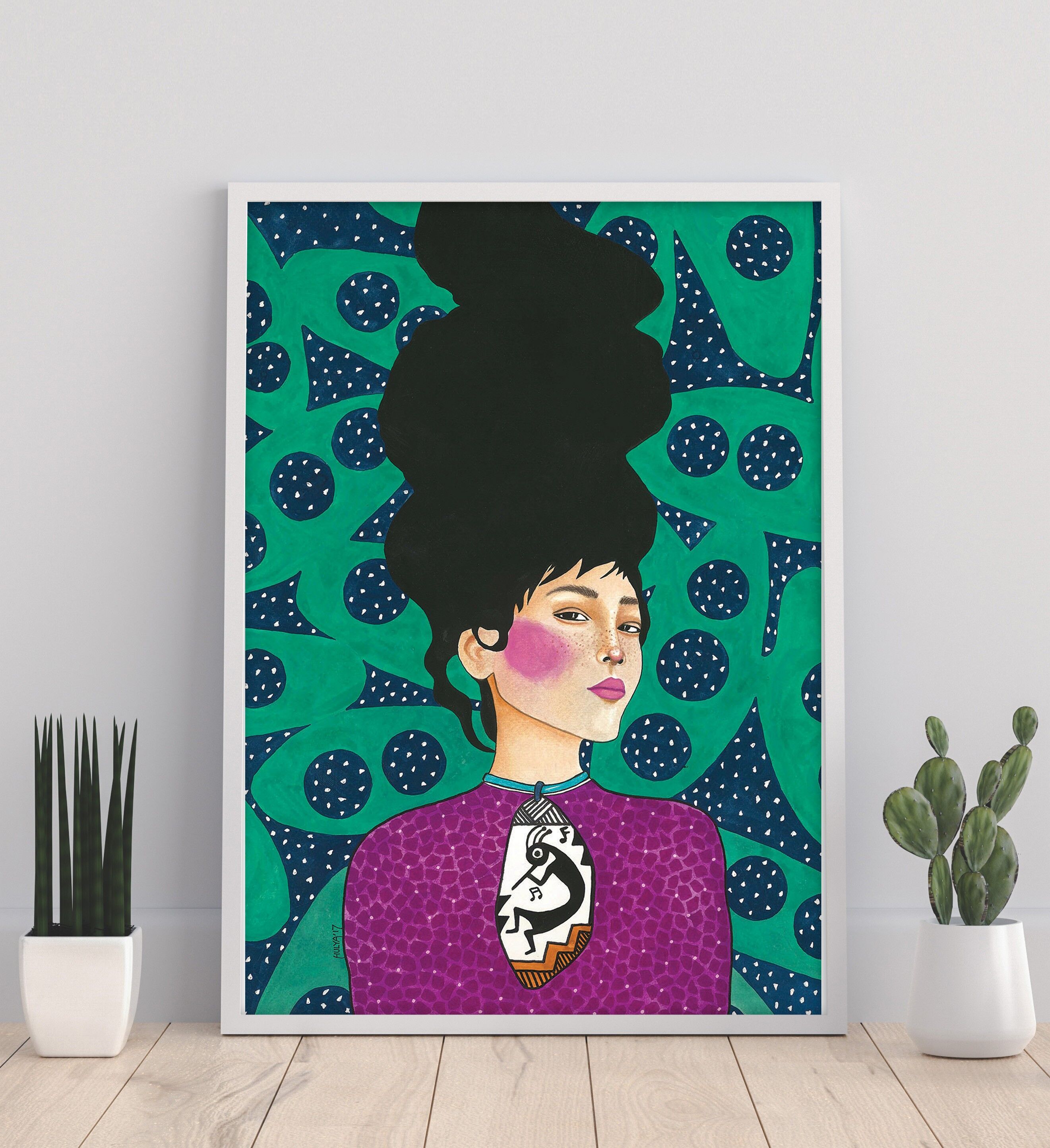 Ascolta mentre leggi - Stampa artistica 11X14" di Hülya Özdemir