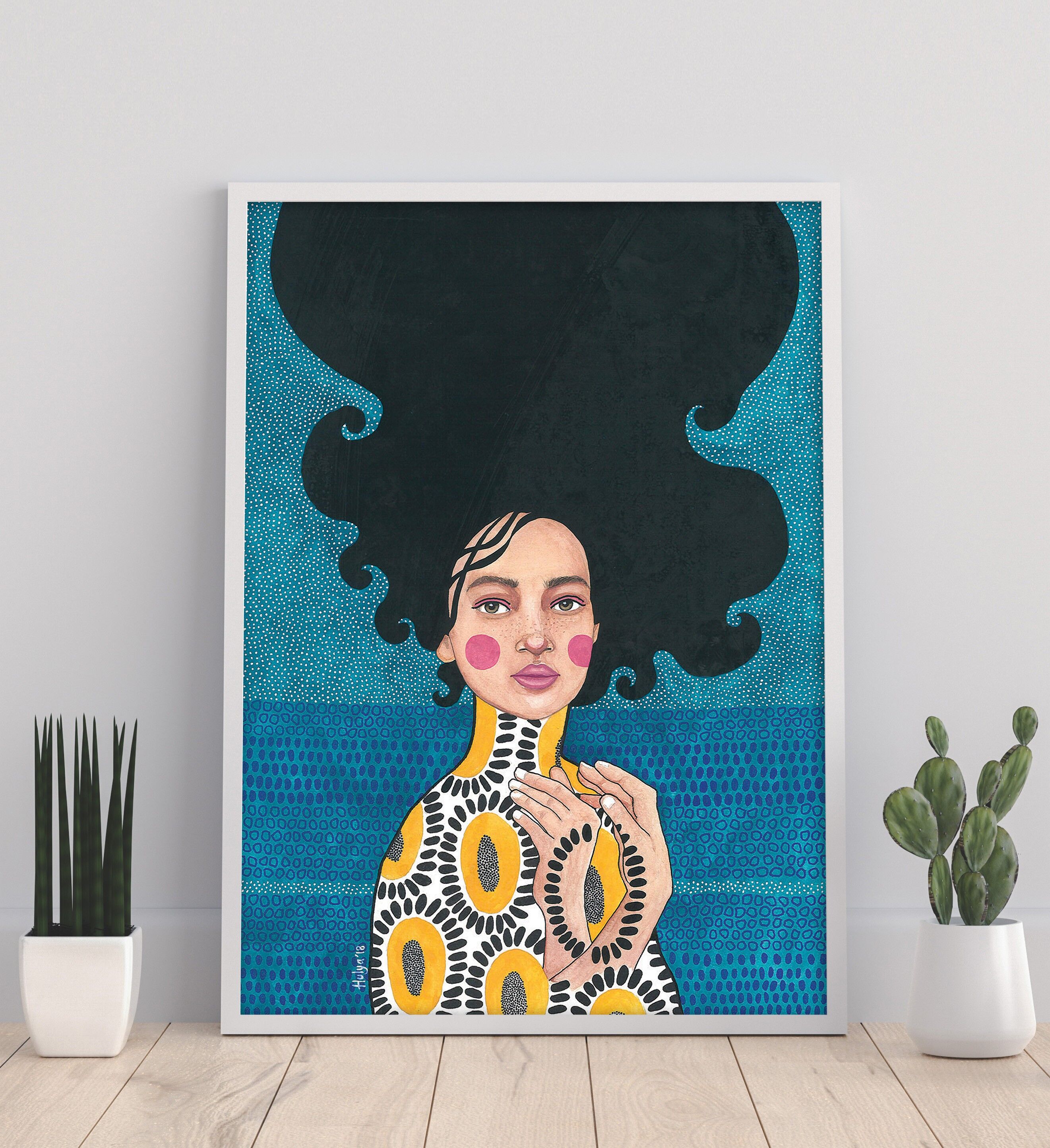 Einer gegen den anderen – 11X14” Kunstdruck von Hülya Özdemir