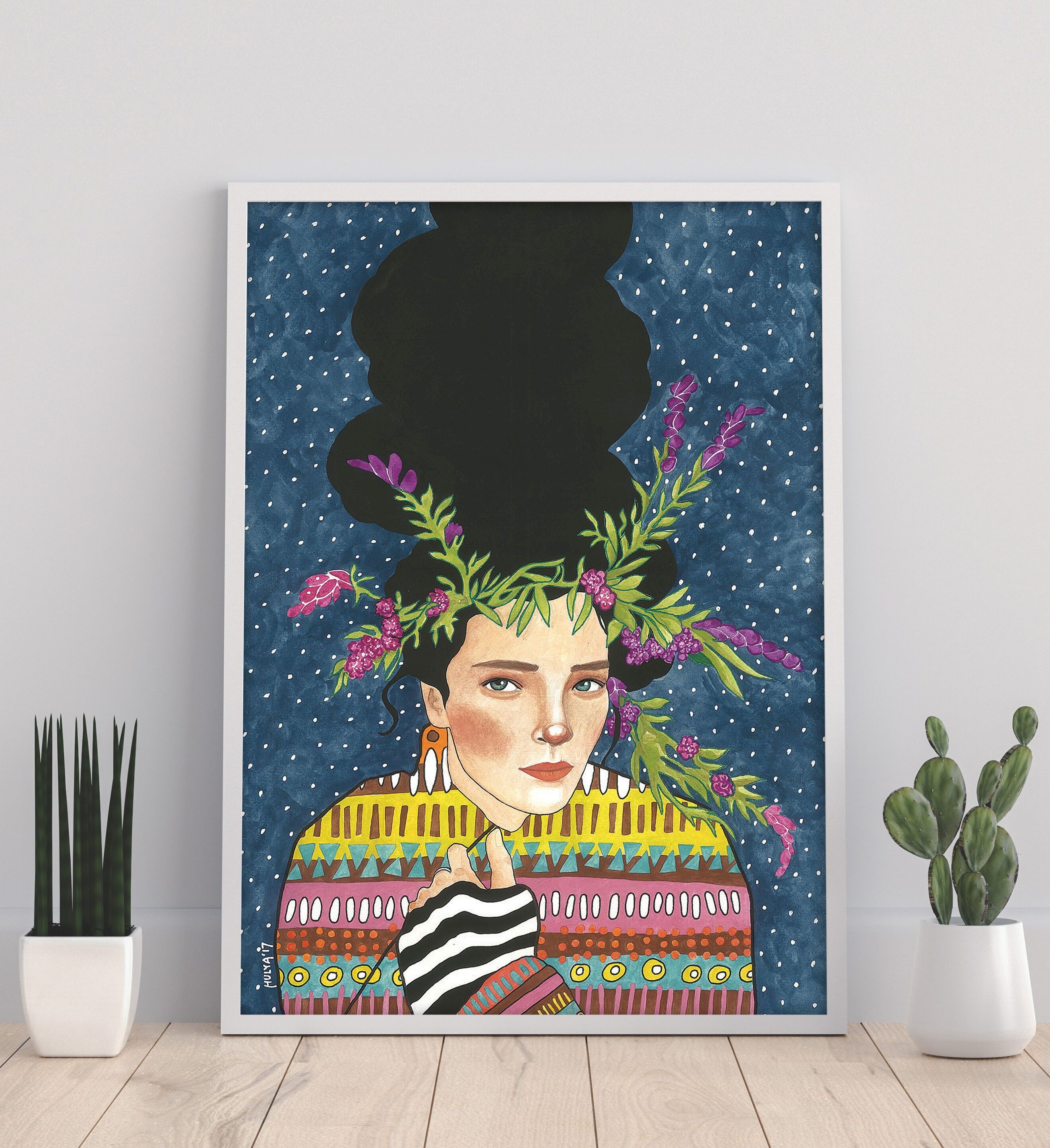 Il vento è l'unico suono 11 x 14" Stampa artistica di Hülya Özdemir