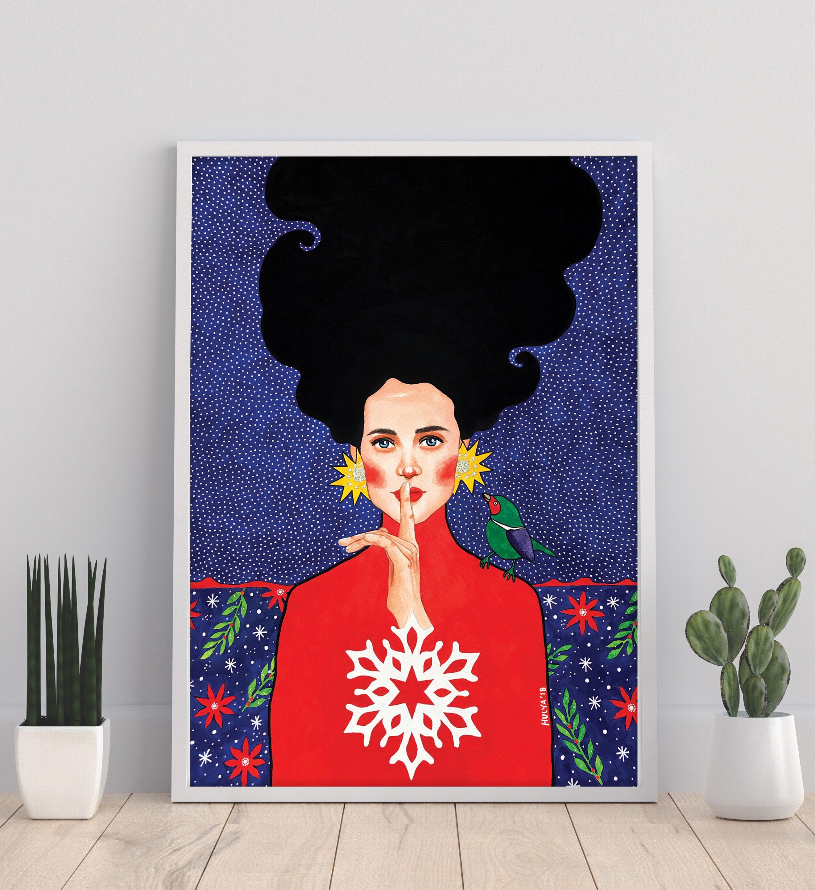 Preferisco il suono di te -11 x 14" Stampa artistica di Hülya Özdemir