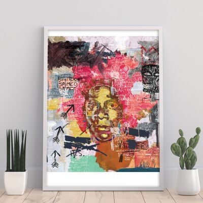 Jean-Michel Basquiat Porträt – 11 x 14 Zoll Kunstdruck