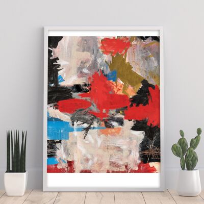 Pintura de expresionismo abstracto - 11X14” Lámina artística