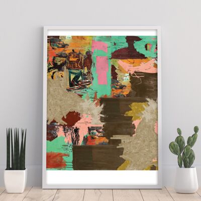 Abstraktes strahlendes Kind – 11 x 14 Zoll Kunstdruck von PinkPankPunk