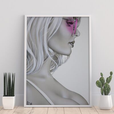 Rosafarbene Brille – 11 x 14 Zoll Kunstdruck von Scott Rohlfs