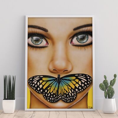 Schmetterlingsgedanken - 11X14" Kunstdruck von Scott Rohlfs