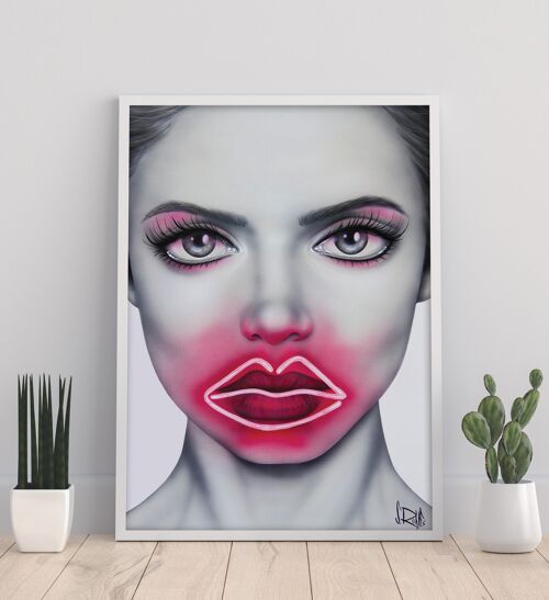 Neon Kisses - 11X14” Art Print by Scott Rohlfs
