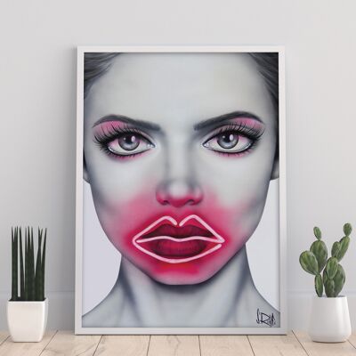 Neon Kisses - 11X14" Art Print par Scott Rohlfs