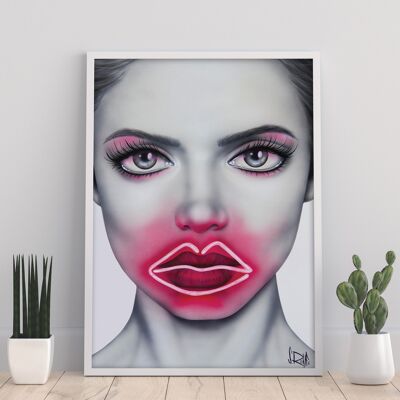 Neon Kisses - 11X14” Art Print by Scott Rohlfs