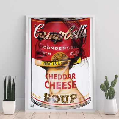 Cheddar-Käse – 11 x 14 Zoll Kunstdruck von Scott Rohlfs