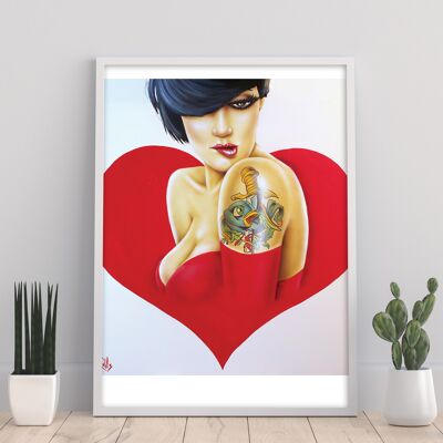 Corazón roto - 11X14" Impresión de arte por Scott Rohlfs